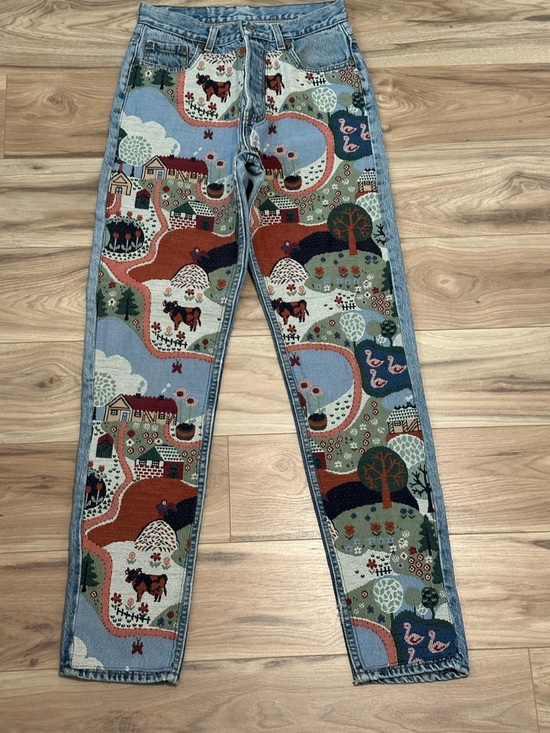 Levi's Denim - Levi's Women's Skinny Jeans with Multicolor Scenic Print